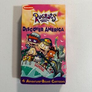 Rugrats Discover America VHS Nickelodeon Orange Tape 2000 839503